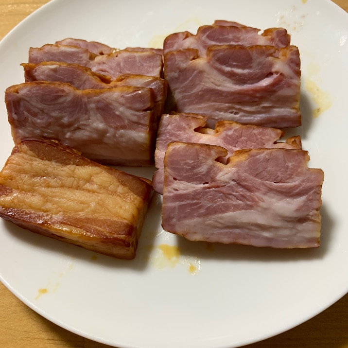 バラ肉を煮てから燻製にしてベーコンに レシピ 作り方 By けけり 楽天レシピ バラ肉を煮てから燻製にしてベーコンに レシピ 作り方 By けけり 楽天レシピ
